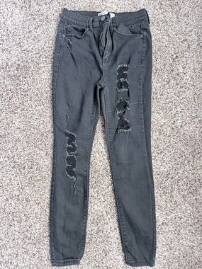 Mudd Black Distressed Skinny Jeans